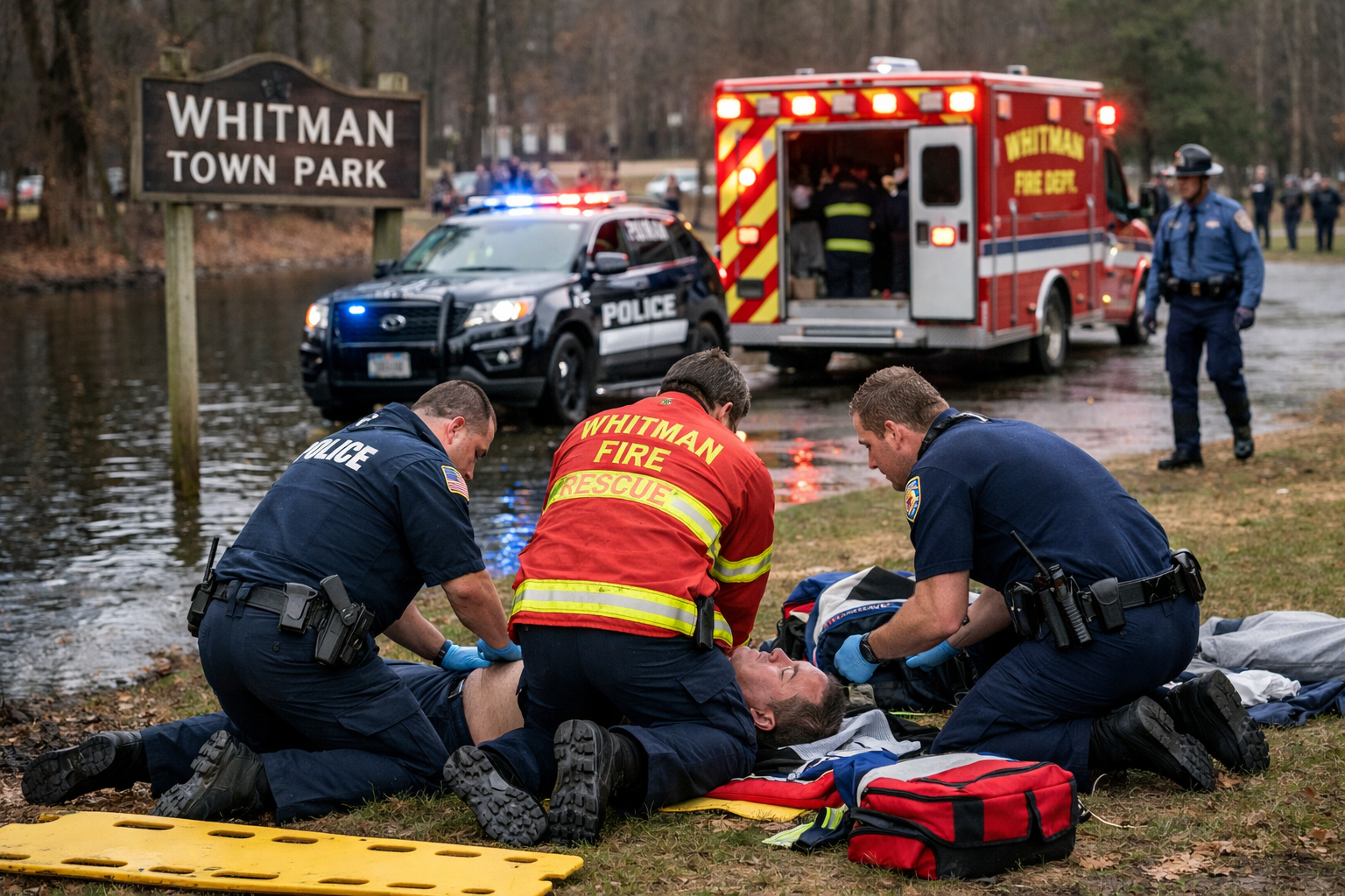 Unresponsive Man Pulled from Pond at Whitman MA Park