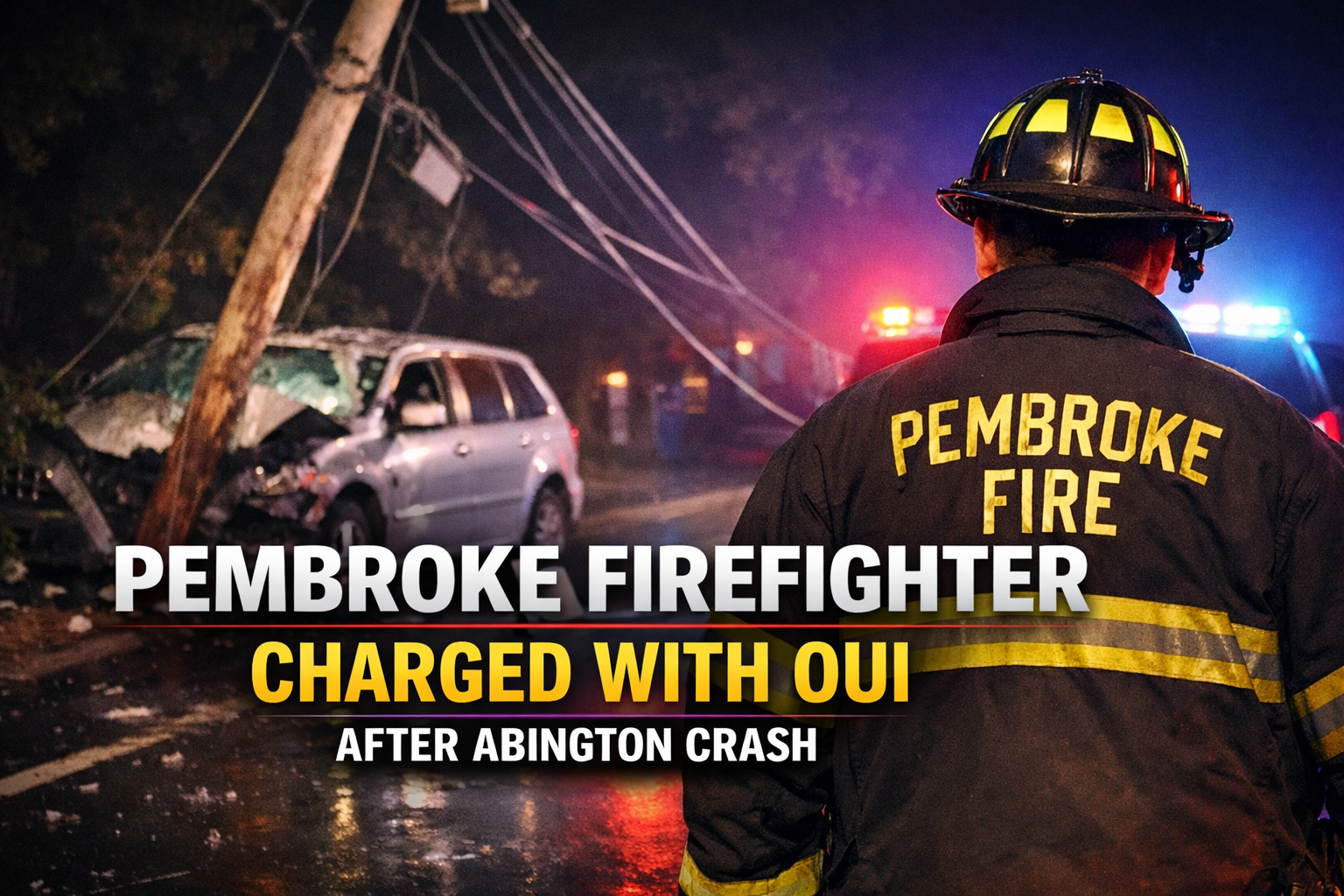 After Abington Crash, Pembroke Firefighter Charged With OUI